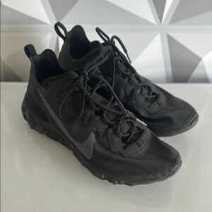 Nike Black Athletic Mid-Top Sneakers